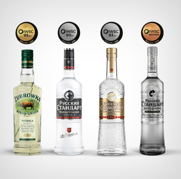 Russian Standard and Zubrówka celebrate wins at IWSC 2021